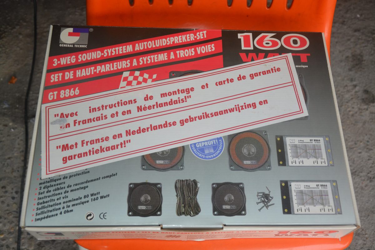 352. NIEUW volledige kit autoboxen