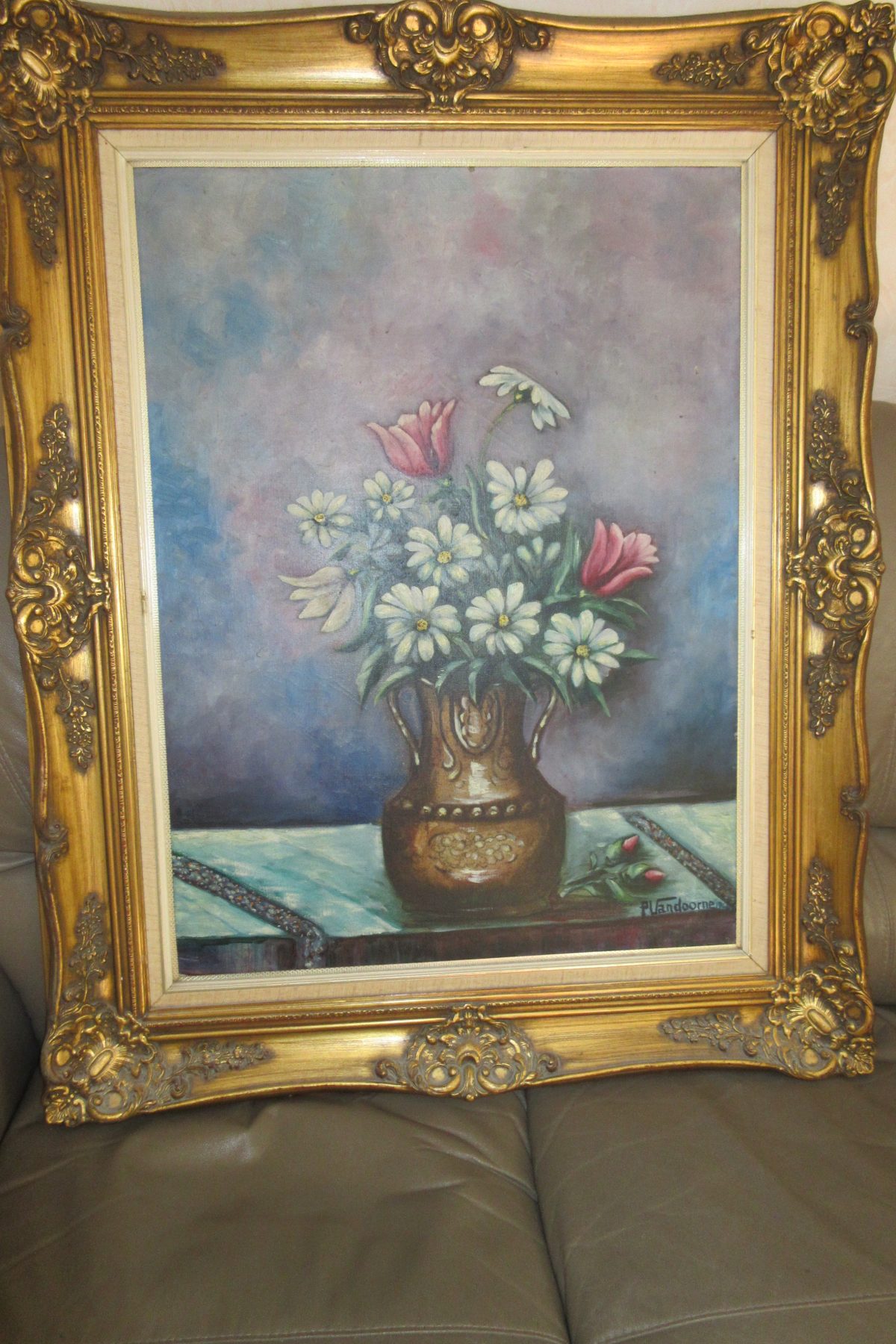 SCHILDERIJ OP DOEK GESCHILDERD