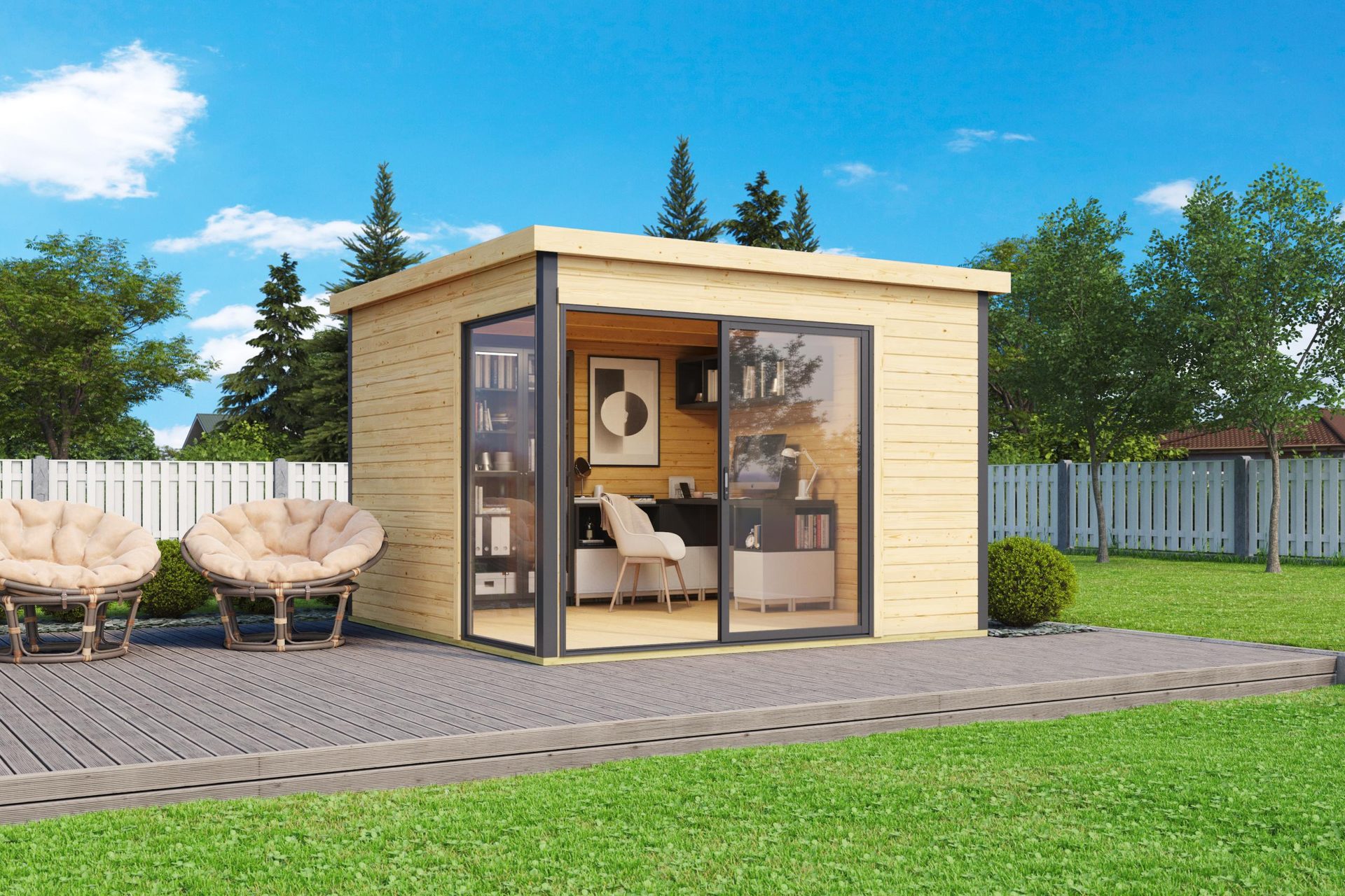 Luxe blokhut Domeo 1 Set