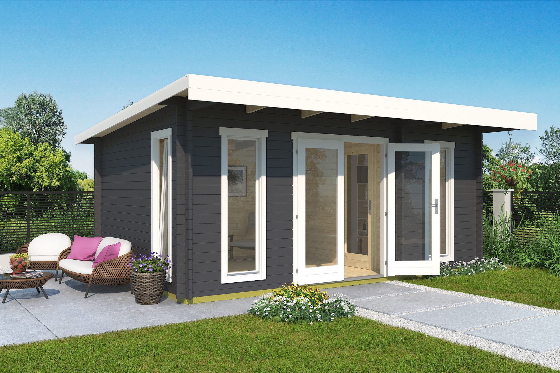 Tuinhuis-Blokhut Barbados 4: 569 x 359 cm