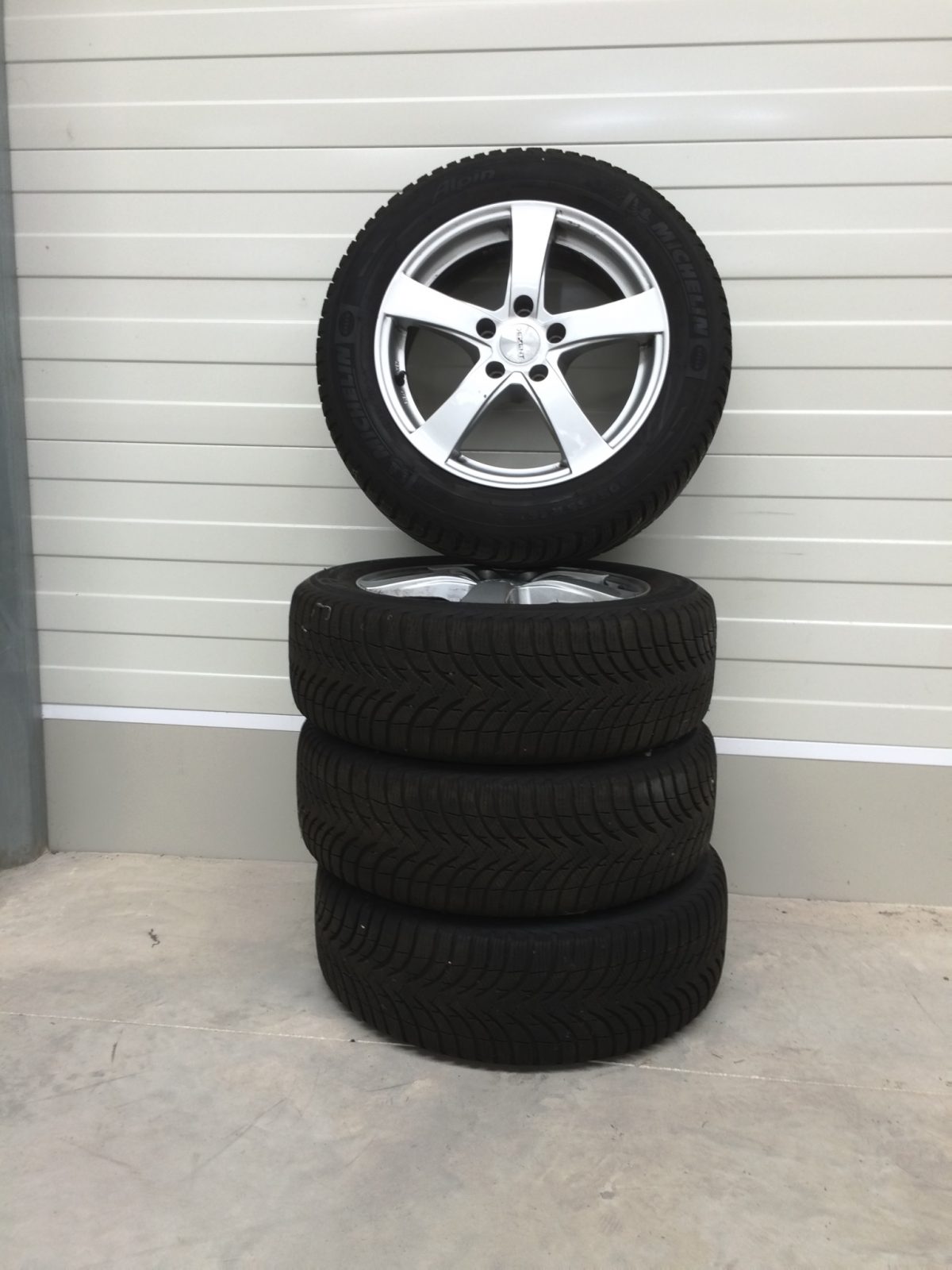 Winterbanden 4 st. op aluminium velgen