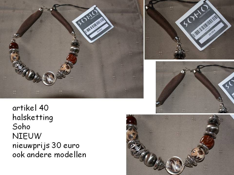 40. NIEUWE halsketting, verzending inbegrepen