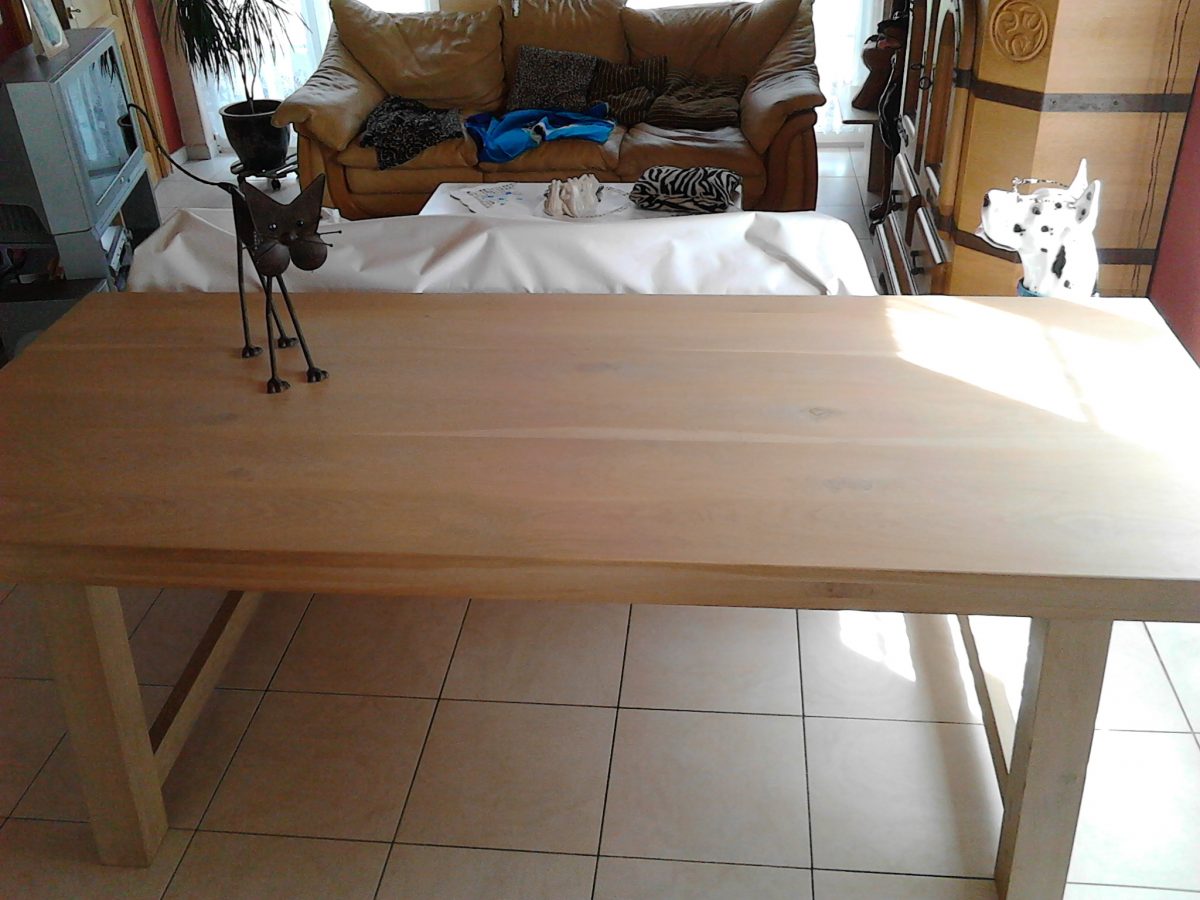 eetkamertafel hout eik