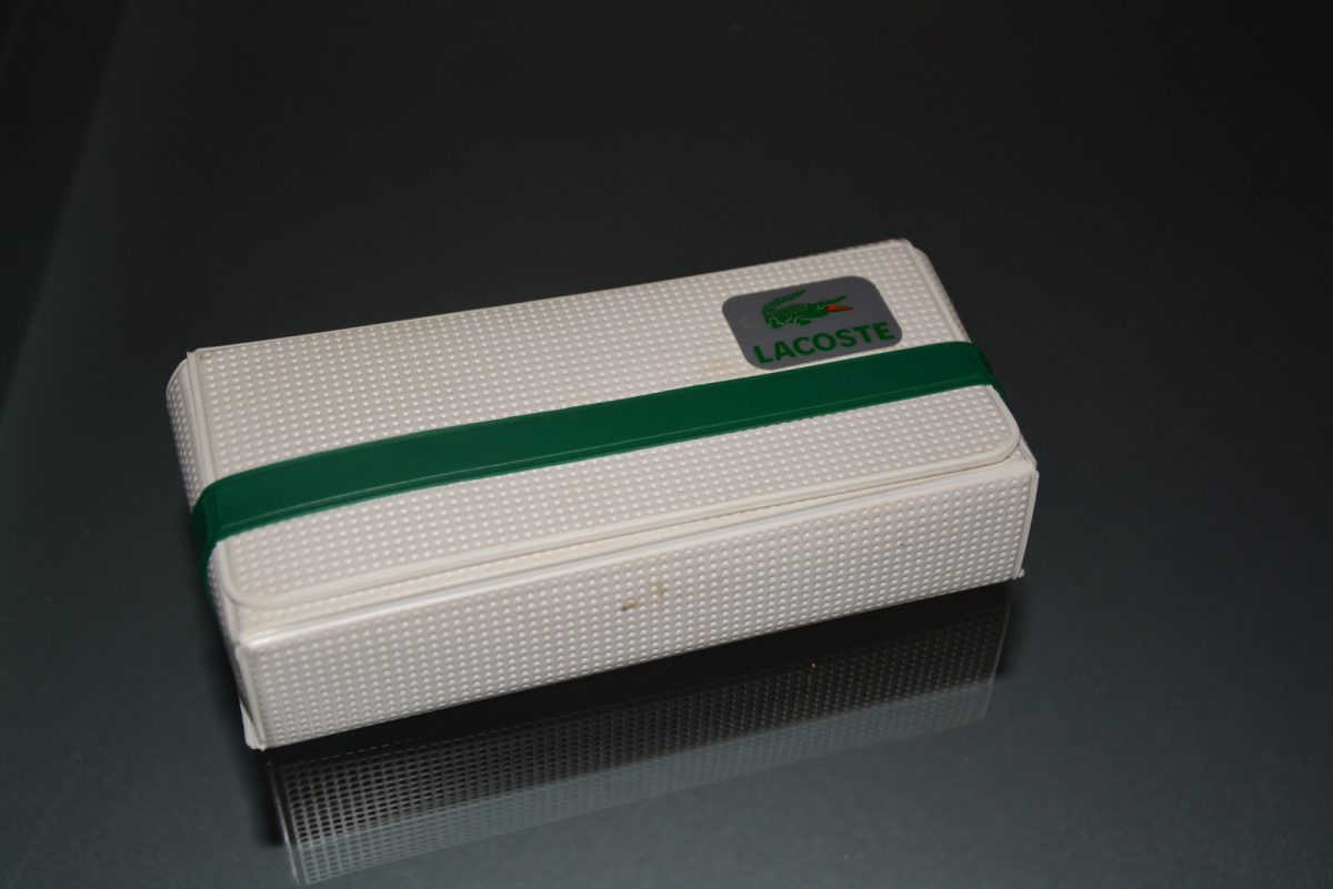 392. oude geschenkset Lacoste in originele verpakking