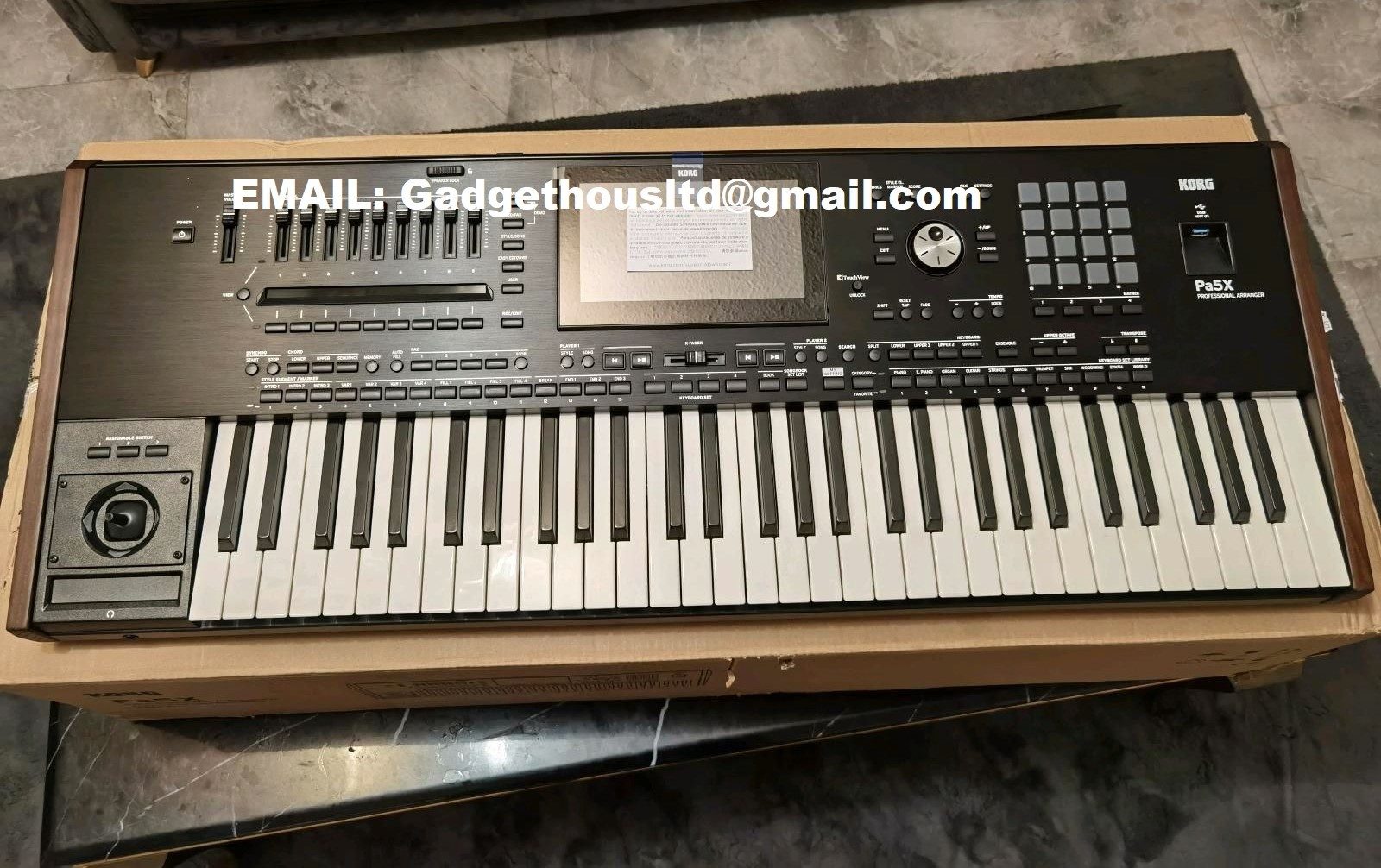Korg Pa5X, Korg Pa4X, Korg Pa3X , Korg PA-1000, Yamaha Genos2 76-key, Yamaha Genos 76-Key , Yamaha Tyros5 76-Key , Yamaha PSR-A5000 , Yamaha PSR-SX900, Yamaha Montage 8 , Korg Kronos2 , Roland FANTOM-8 , Roland JUPITER-X , Nord Electro 6D , Nord Elect