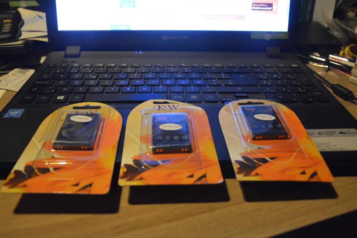 382. lot NIEUWE batterij voor LG B2100 verzending inbegrepen