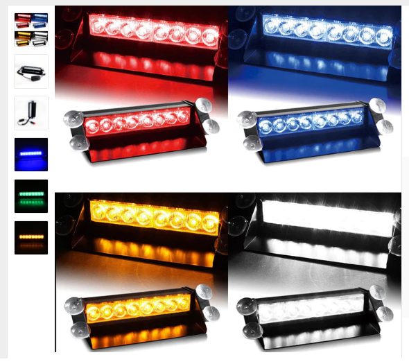 LED zwaailichten (diverse kleuren verkrijgbaar)