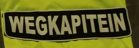 WEGKAPITEIN fluoriserend GROOT MODEL