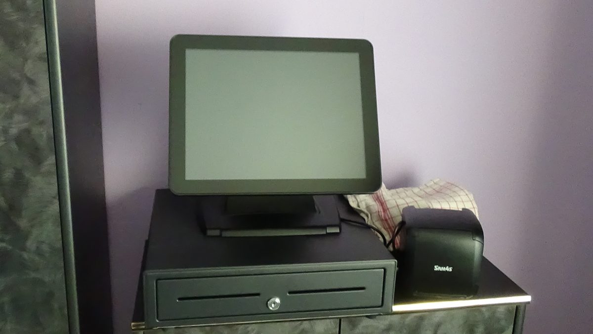 kassasysteem met printer en 140 rolletjes