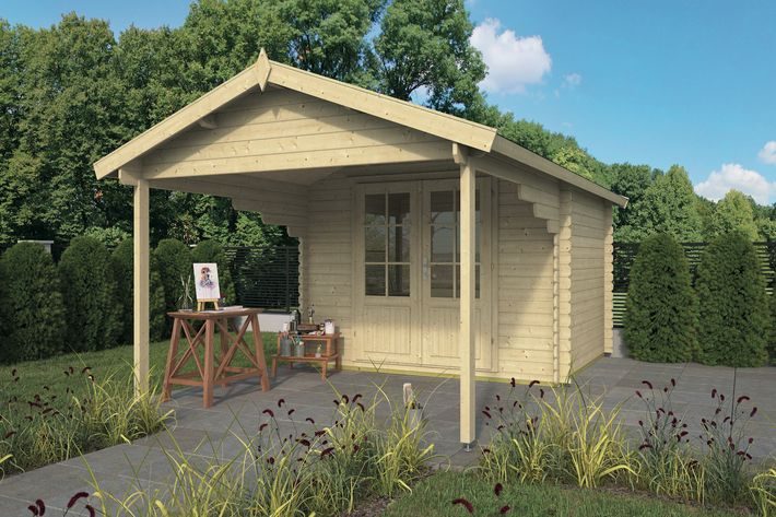 Tuinhuis-Blokhut prieel Georg: 300x260+260 cm