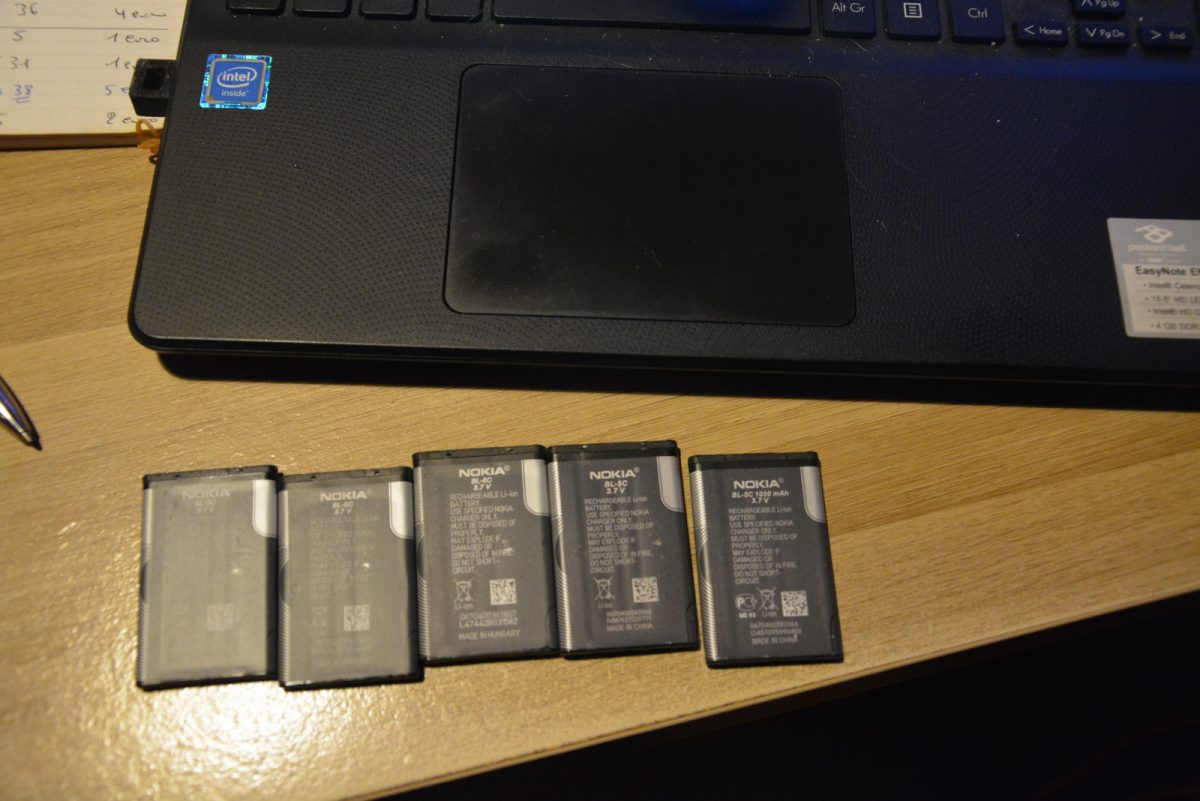 406. lot batterij voor Nokia BL-5C verzending inbegrepen