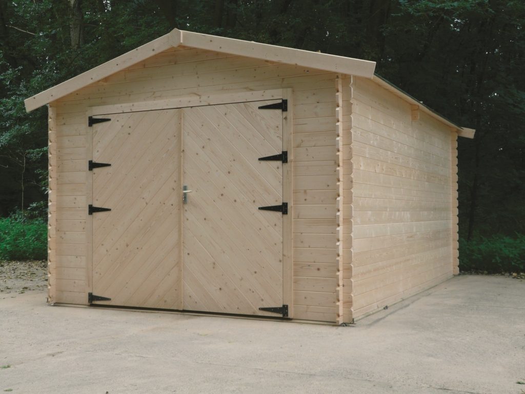 Tuinhuis-Garage Traditional houten poort (S8331): 3580 x 5080mm