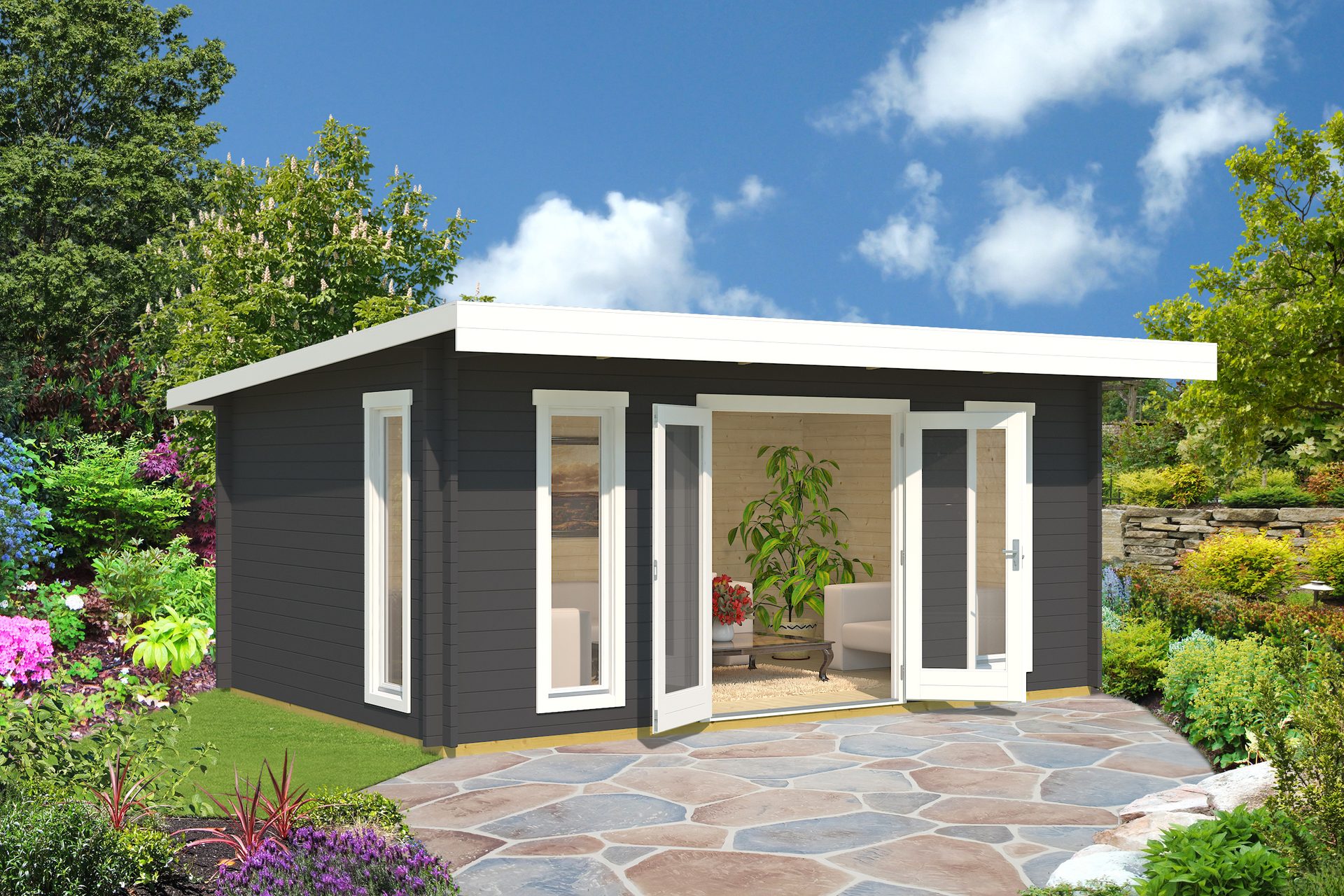 Tuinhuis-Blokhut Barbados 2: 519 x 339 cm