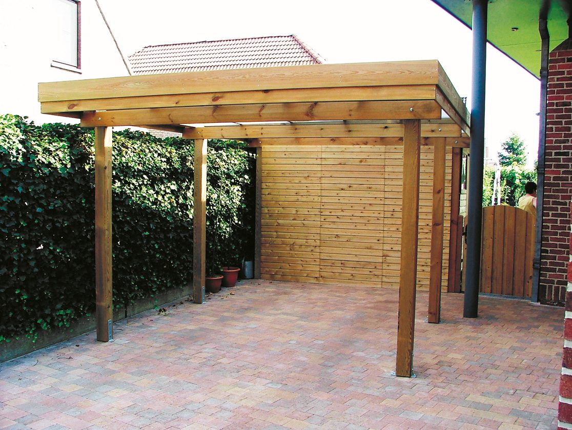 Carport drukgeïmpregneerd naaldhout C410: 710 x 335 cm