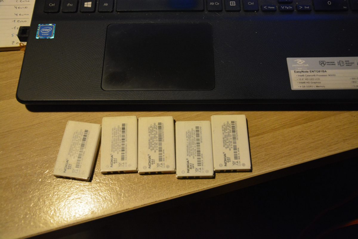 407. lot batterij voor Nokia BLB-2 verzending inbegrepen