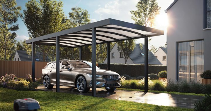 Aluminium LUMO carport 633x293x248 cm.