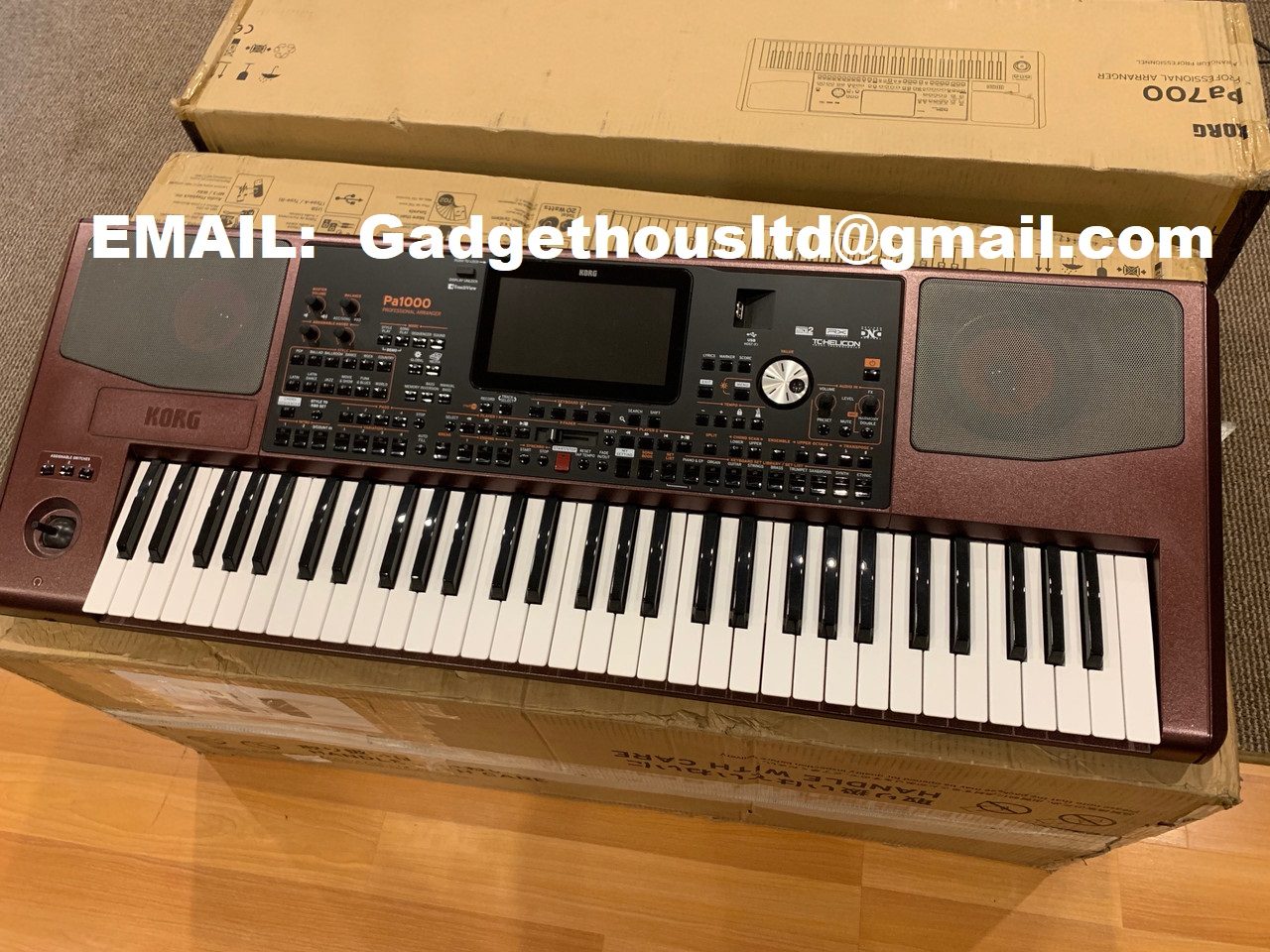 Verkoopt Korg Pa1000 61-toetsen, Korg Kronos2, Korg Pa4X 61-toetsen, Korg Pa5X 61: 61 toetsen (C2-C7)/76-toetsen, Korg OASYS, Korg M3 Workstation, Roland FANTOM-8 88 toetsen, Roland Fantom-X8, Roland Fantom G8, Nord Stage 3