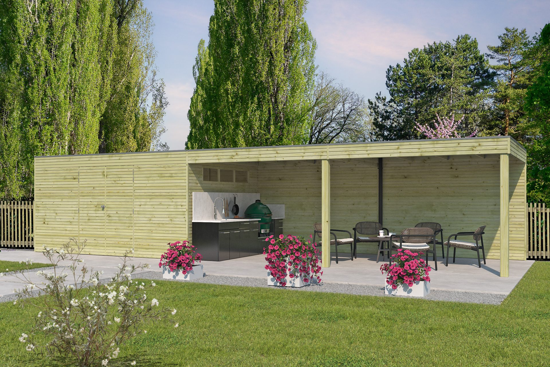 NIEUW MODEN TUINHUIS QUBE 7203EXT600