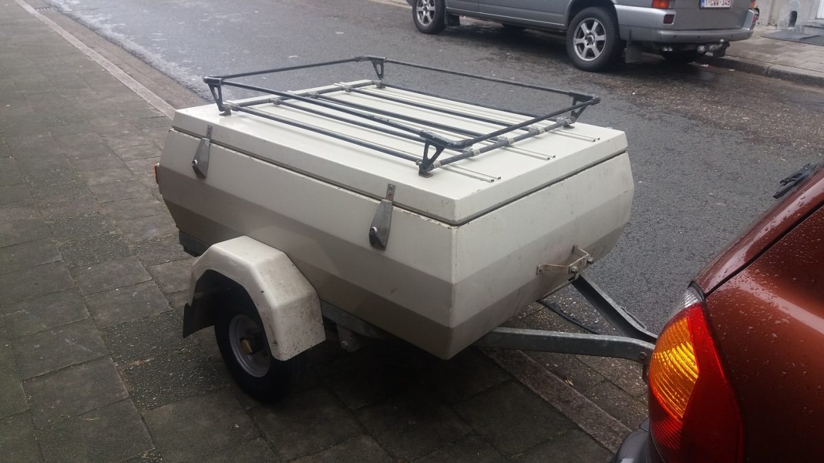 mini  hollander  aanhanger  grijs