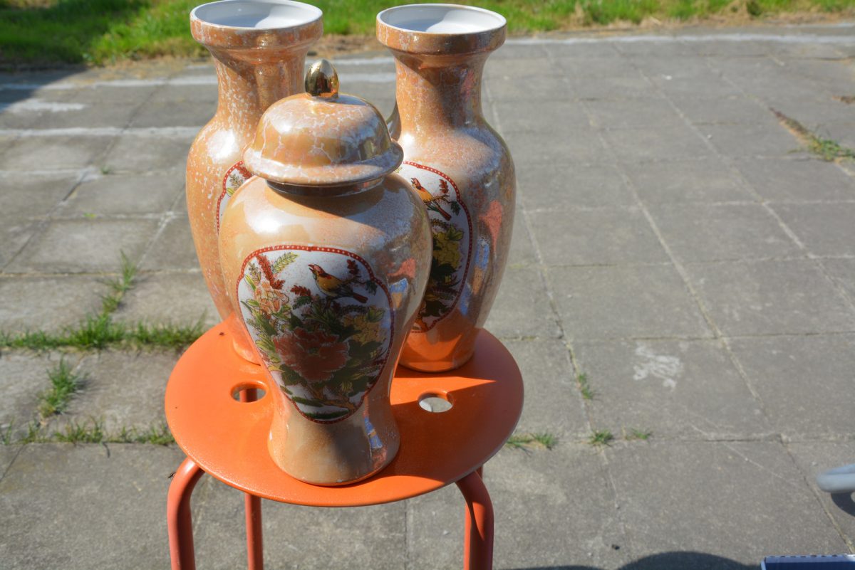 208. set vazen en pot - verzending inbegrepen