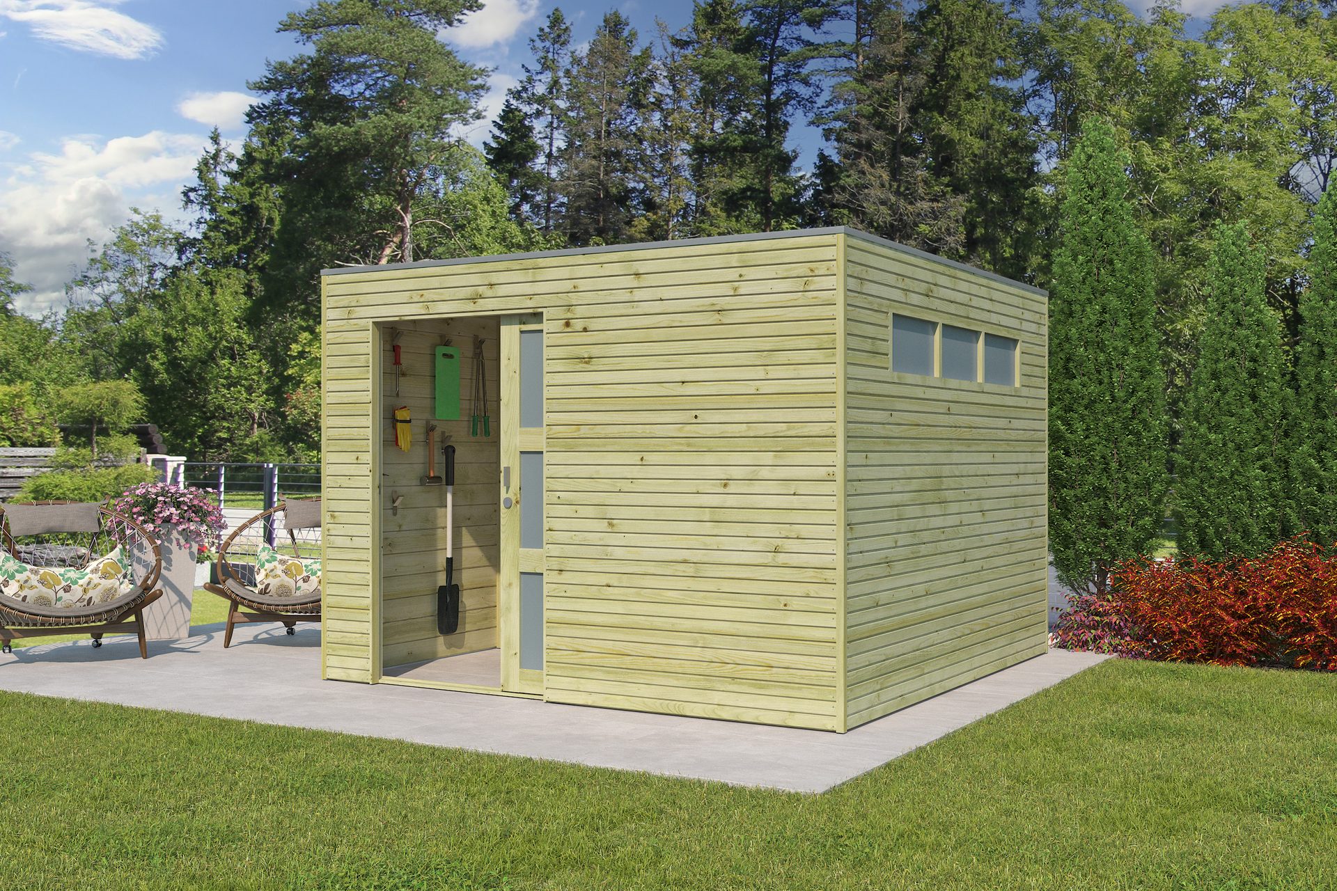 NIEUW Modern strak tuinhuis 7252IMG