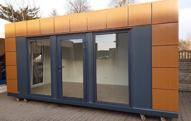 Zakelijke kantoorcontainer (18 m²) met toilet