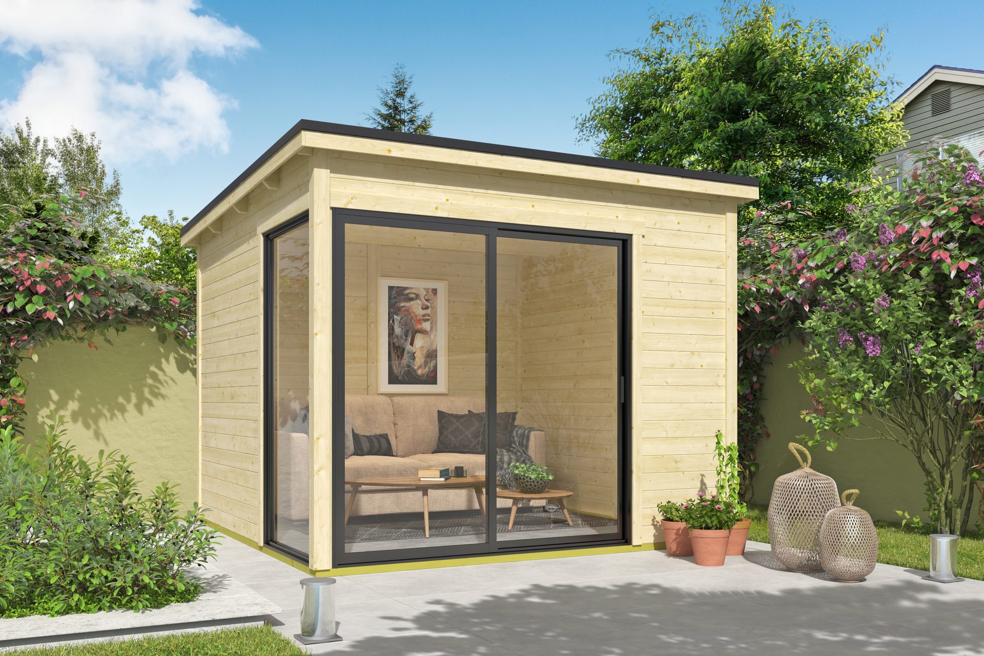 Blokhut Julia 295x295 Onbehandeld vuren