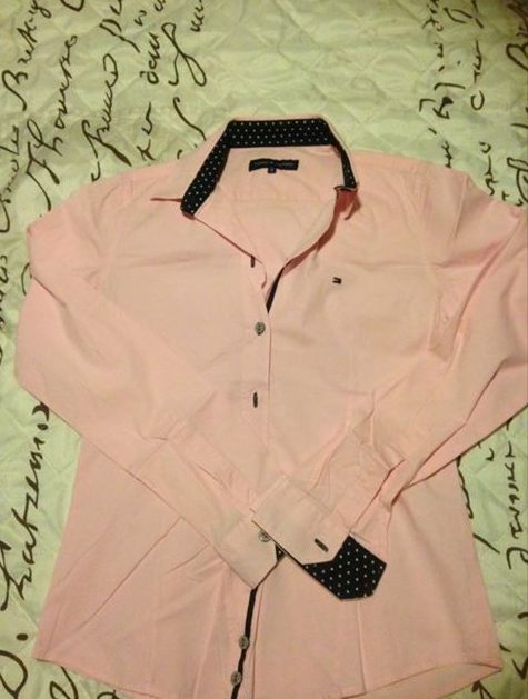 licht roze bloes van Tommy Hilfiger