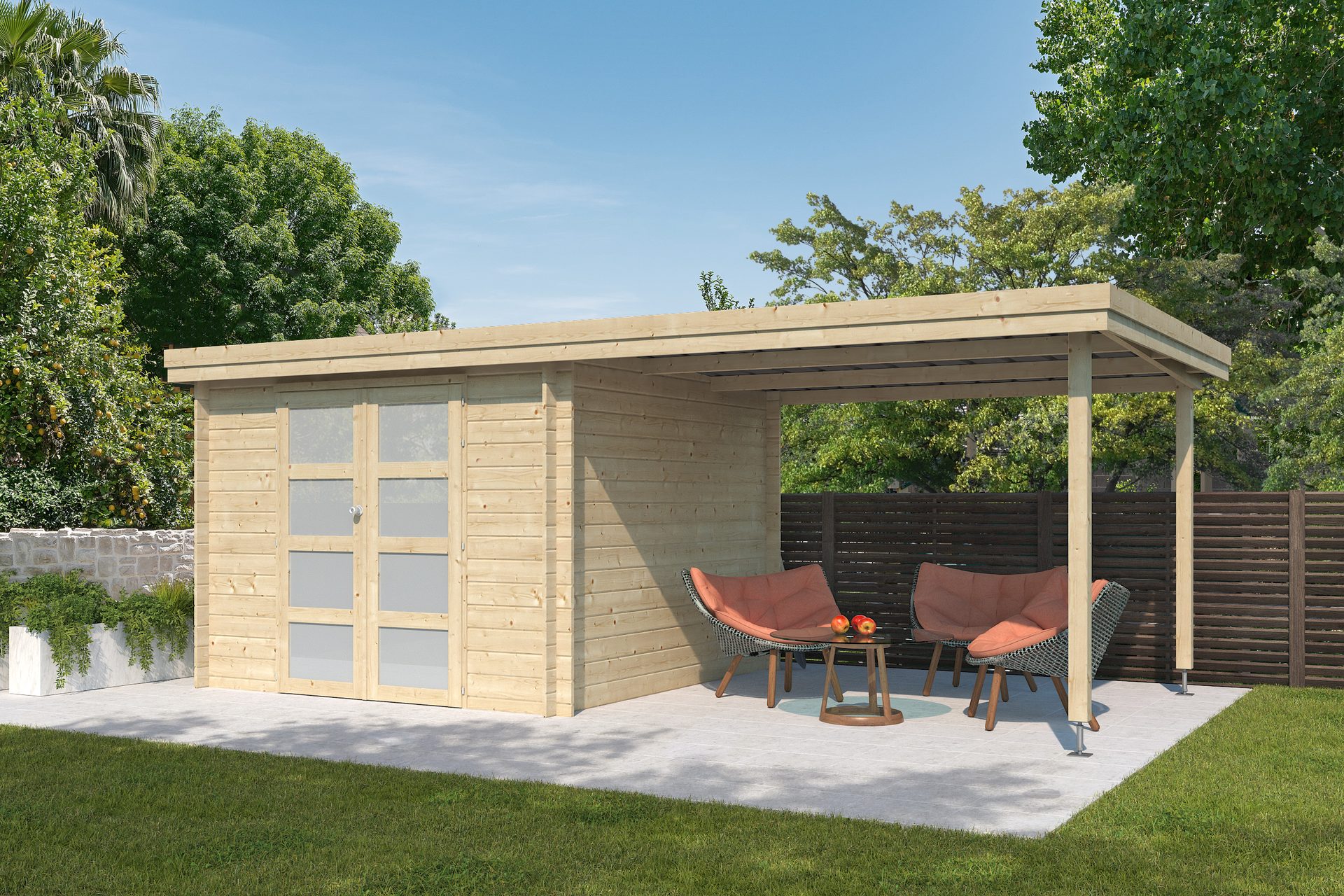 NIEUW goedkoop modern tuinhusi 3702EXT300