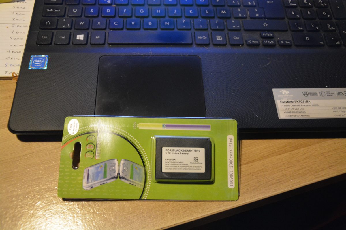 400. NIEUWE batterij voor Blackberry 7510 verzending inbegrepen