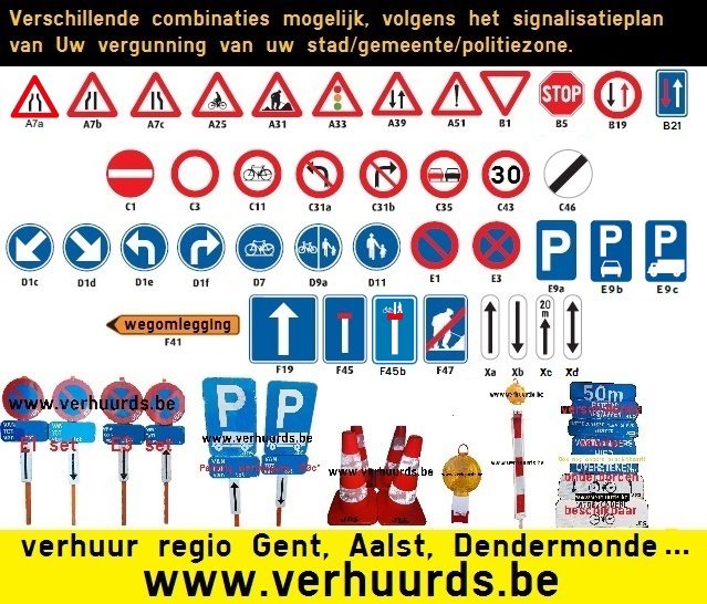 verhuur signalisatie/verkeersborden