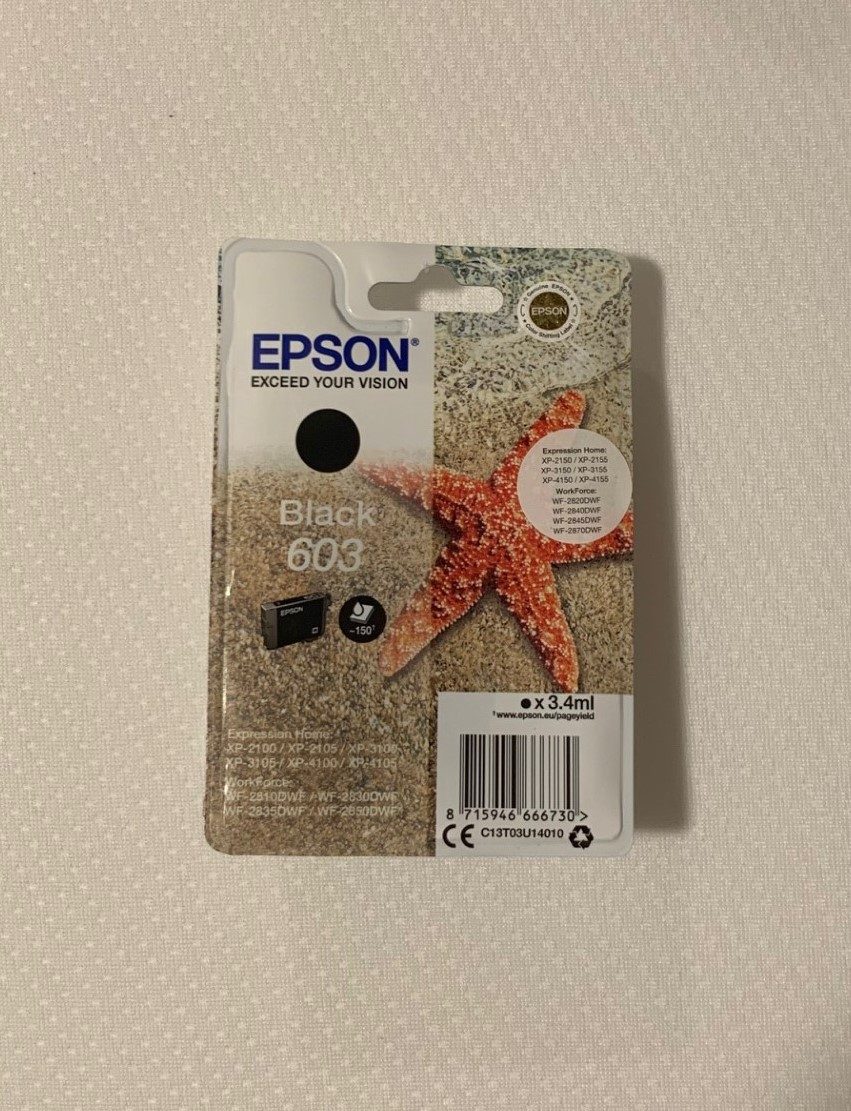 Originele Epson 603 Inktcartridges ZWART + BLAUW (3,4 ml)
