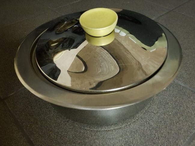 kookpot (dubbelwandig) van zeer goede kwaliteit