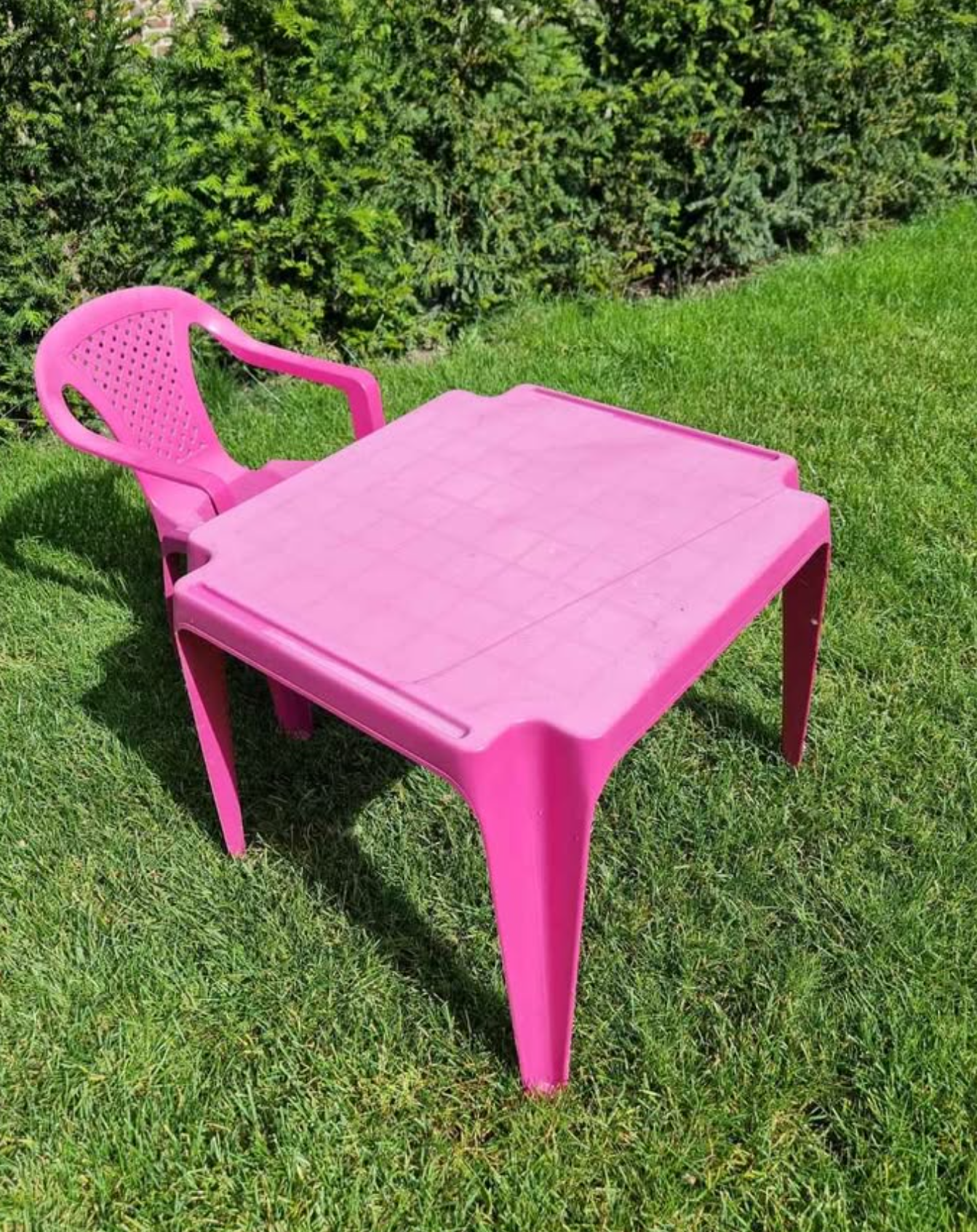 Kindertafel met stoel - voor binnen of buiten
