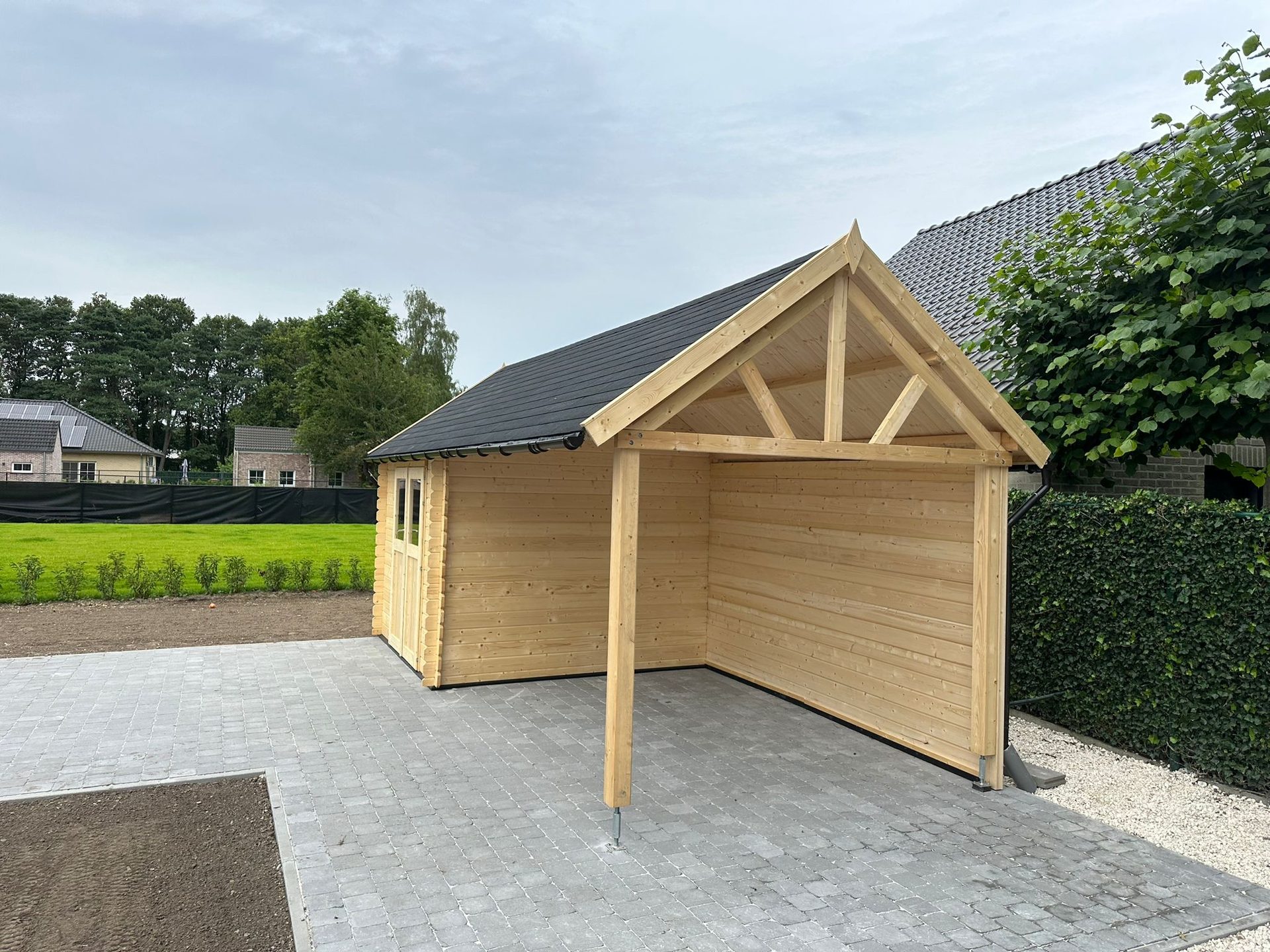 NIEUW Cottage Tuinhuis met overkapping 3601EXT