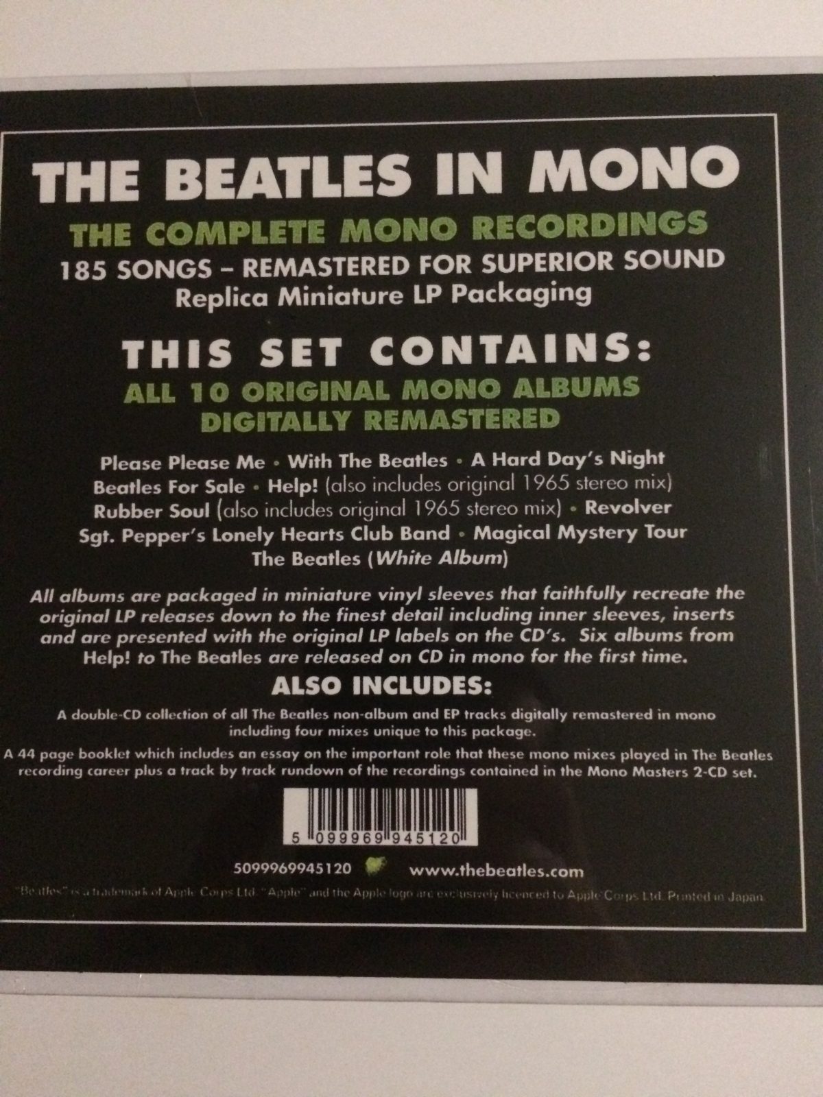 Beatles in mono 13 CD Box remastered (in verpakking)