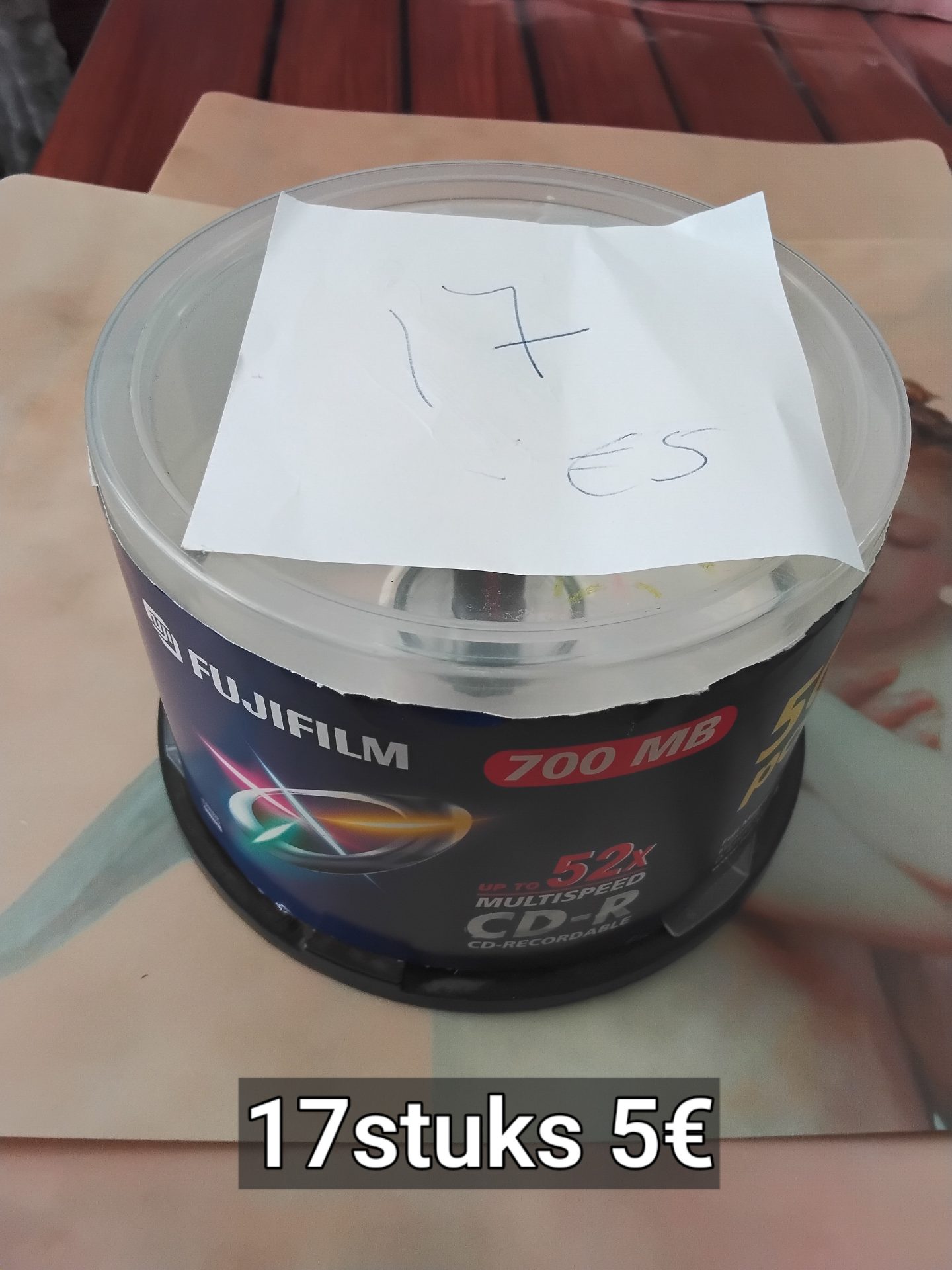 Verpakking van 17 CD-R discs
