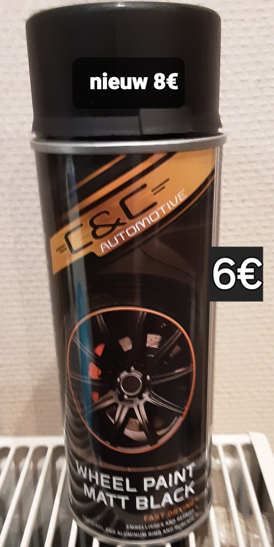 C&C Automotive Velgenverf Mat Zwart