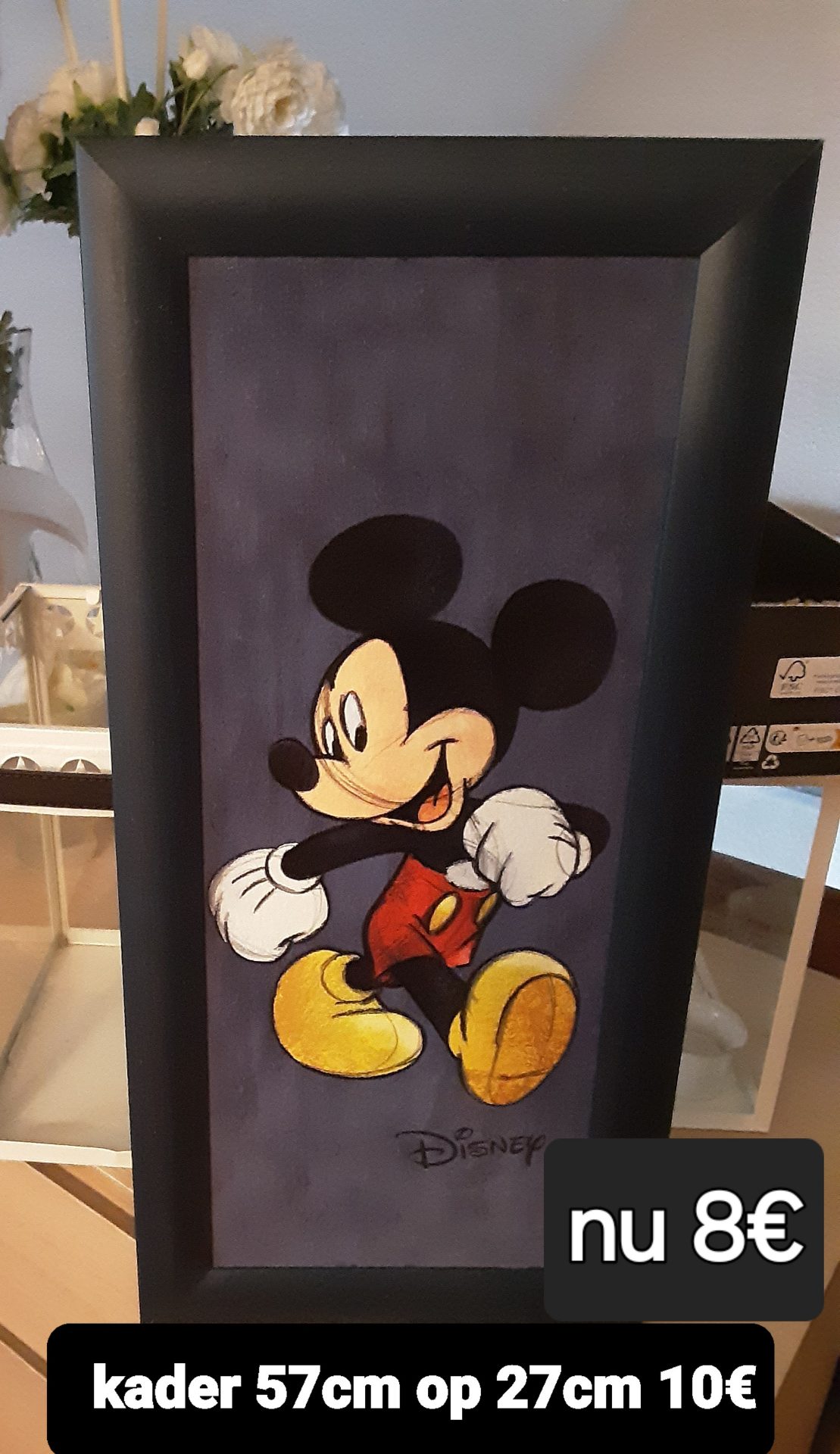 Ingelijste Mickey Mouse afbeelding